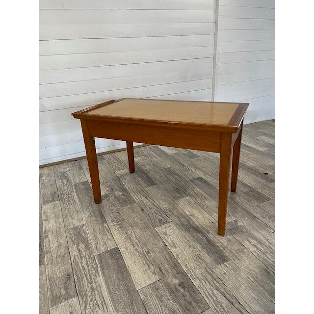 1920s Antique Writing Desk in Soft Wood, 1920 For Sale - Image 5 of 7