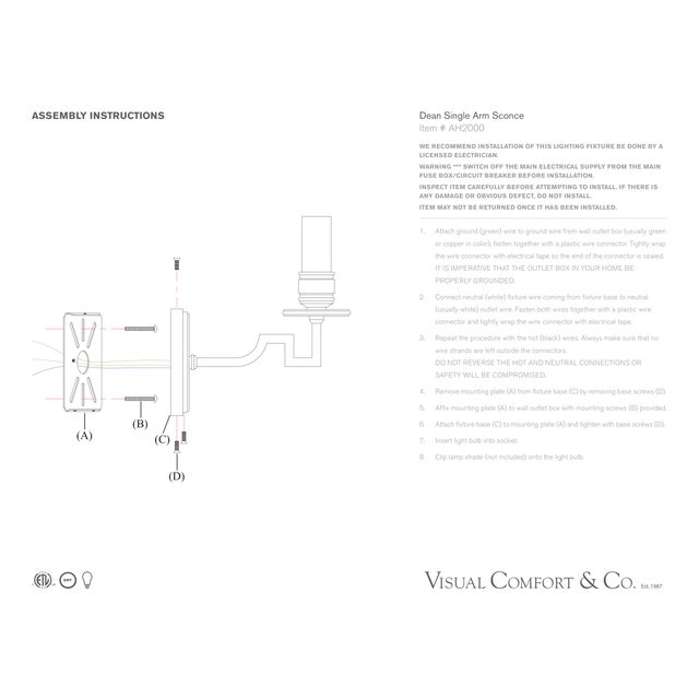 2020s Alexa Hampton for Visual Comfort Signature Dean Single Arm Sconce in Polished Nickel with Linen Shade For Sale - Image 5 of 5