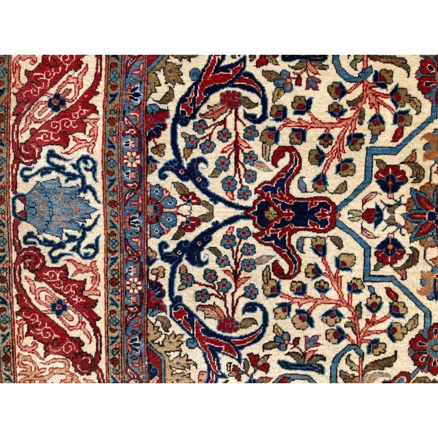 Antique Qum Rug, 1890s For Sale - Image 12 of 17