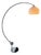 Mid-Century Italian Adjustable Arc Lamp by Goffredo Reggiani for Reggiani with Shade fro Guzzini, 1970 For Sale