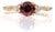 Red Spinel Ring With Earth-Mined Diamond Accents in Solid 14k Gold, Size 6.75 For Sale