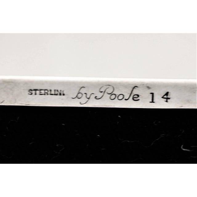 Poole Silver Co. Sterling Jewelry Box For Sale - Image 4 of 5