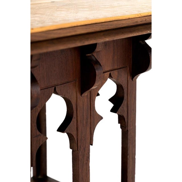 Khaki Aesthetic Movement Red Walnut Side Table For Sale - Image 8 of 13