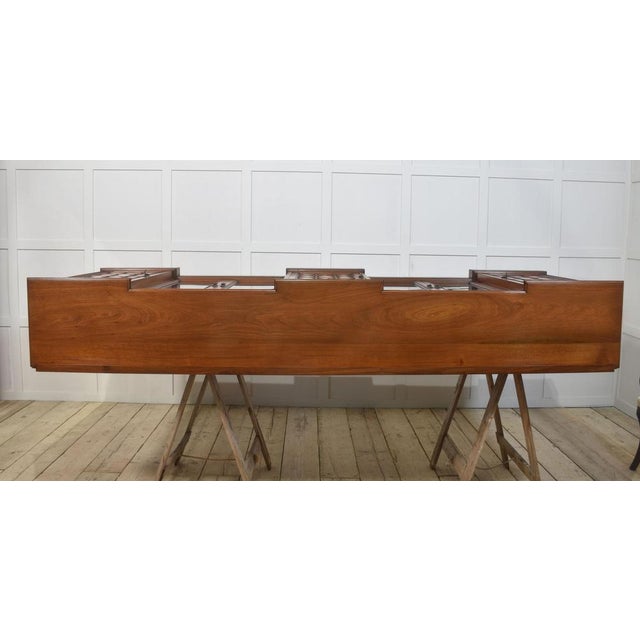 Large Breakfront Low Bookcase in Walnut, 1890s For Sale - Image 17 of 18