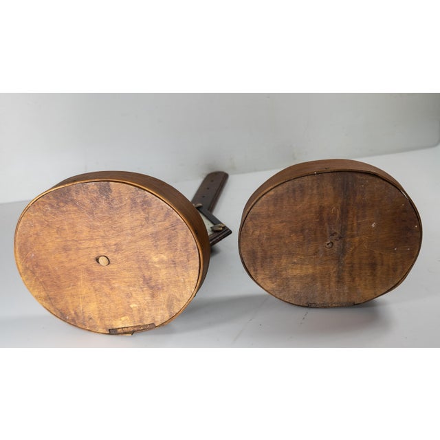 19th Century Rare Pair of Shaker or Sailor Made Mirrored Candle Sconces For Sale - Image 18 of 18