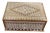 Indian Rosewood Jewellery Box with White Floral Inlay For Sale