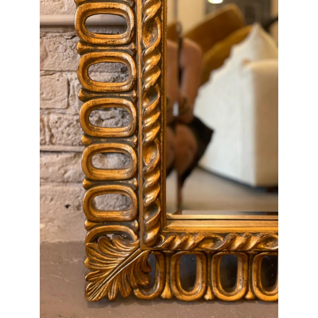 Vintage Gold Gilt Mirror For Sale In Chicago - Image 6 of 12