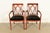 An outstanding pair of Regency or Neoclassical style armchairs or dining captain chairs By Bernhardt USA, Circa Late 20th...