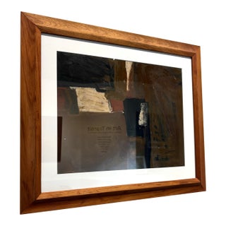 Vintage 1950s Abstract Painting by Ruth A. Migdal For Sale