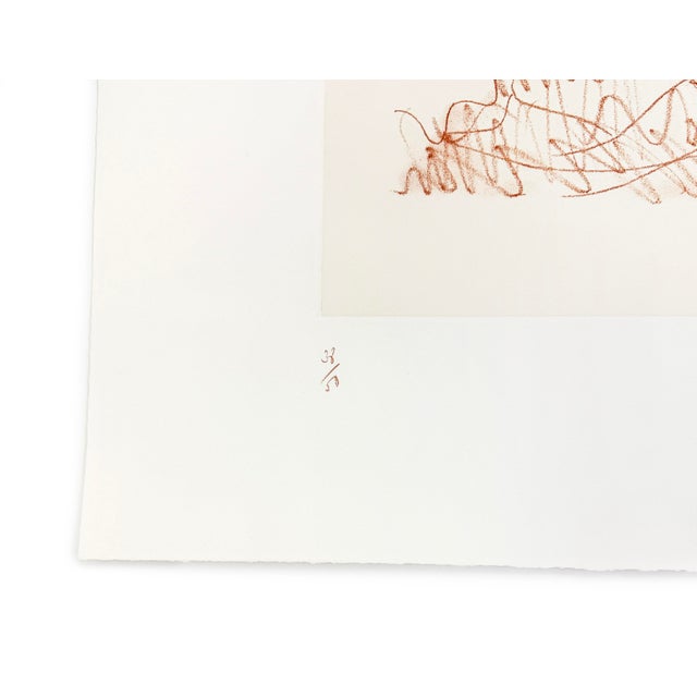 Contemporary Claes Oldenburg, Woman Hanging in the Imitation of a Soft Fan (Edition B), Hand Signed Etching, 1976 For Sale - Image 3 of 3