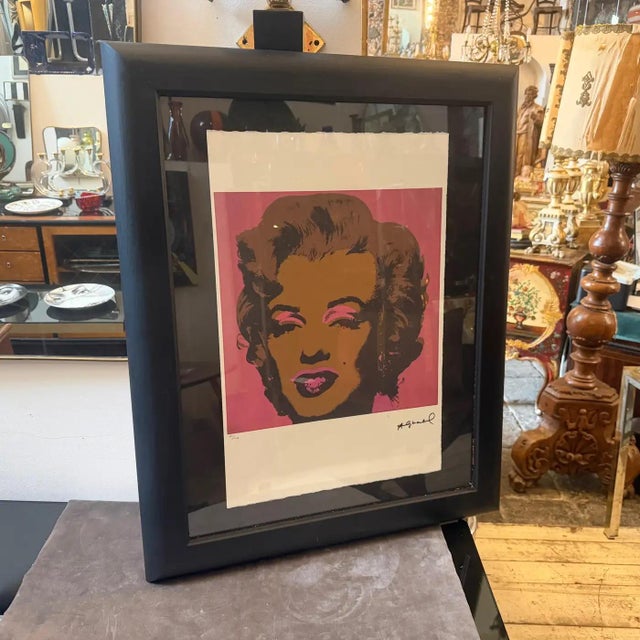 A 21st Century Framed Pop Art Marylin Monroe 65/100 Lithography by Andy Warhol For Sale - Image 12 of 12