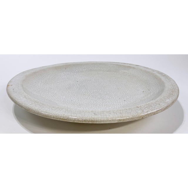 Mid-Century Modern Oversized Vintage Studio Pottery Platter Bowl For Sale - Image 3 of 6