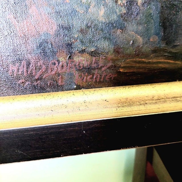 German School Artist, Landscape, 1800s, Oil on Canvas, Framed For Sale - Image 3 of 14