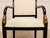 Early 20th Century Vintage Black & Gold Neoclassical Armchair For Sale - Image 5 of 12