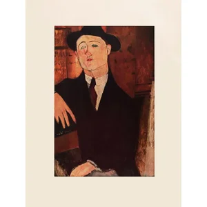 1958 After Amedeo Modigliani "Paul Guillaume", First Edition English Full-Color Print