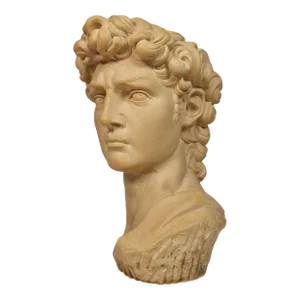 Late 20th Century Italian Bust of David After Michelangelo Made Signed Ennio Furiesi Sculpture