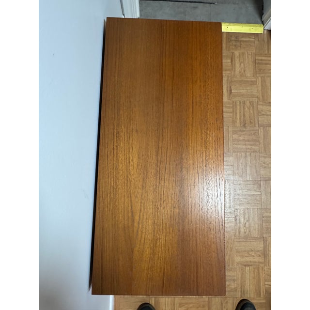 1960s Danish Mid-Century Modern Teak Sliding Door Cabinet by Hg Furniture, Denmark For Sale - Image 10 of 10