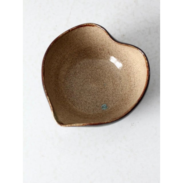 Olive Vintage Studio Pottery Bowl For Sale - Image 8 of 9