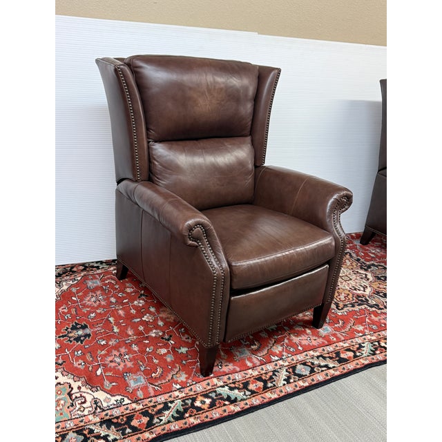 Design Plus Gallery presents a Sami Power Recliner from a Hancock & Moore. Upholstered in brown leather, this generously...