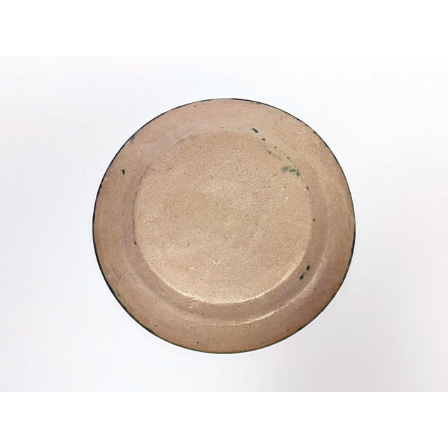 Vietri Plates in Green with Fish and Caravels from Avallone Ceramics Factory, 1930s, Set of 4 For Sale - Image 6 of 15