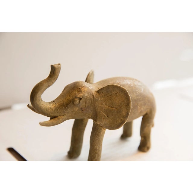 Old New House Vintage African Elephant Sculpture For Sale - Image 4 of 9