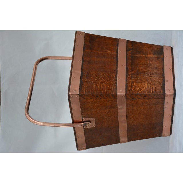 Late 19th Century Victorian Oak Coal Bucket, 1870s For Sale - Image 5 of 13