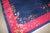 Antique Zabihi Collection Bright Navy Pink Chinese Art Deco Carpet - 8'10" x 11'7" For Sale - Image 4 of 9