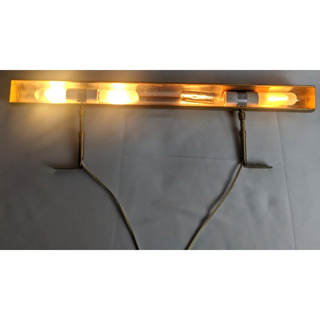 Traditional Vintage House of Troy Adjustable Gallery Picture Light – Gold/Brass-Tone Finish For Sale - Image 3 of 15