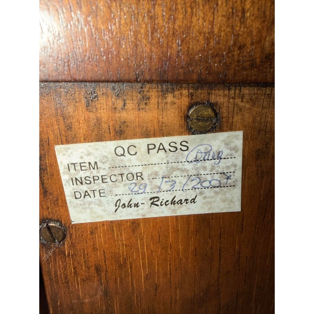 1980s John-Richard European Crossroads Collection Handpainted Demi Lune Commode Cabinet For Sale In Washington DC - Image 6 of 6