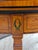 Late 18th Century Pair of George III Floral Wreath Painted Crossbanded Satinwood Demilune Card Tables For Sale In Washington DC - Image 6 of 18