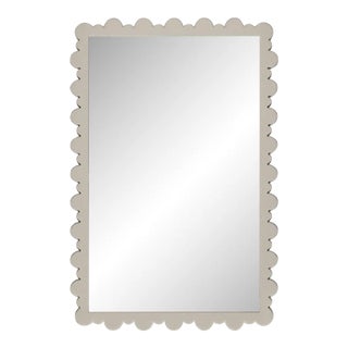 Fleur Home Garden District Valmont Rectangle Mirror in Useful Gray, 38.75x49 For Sale