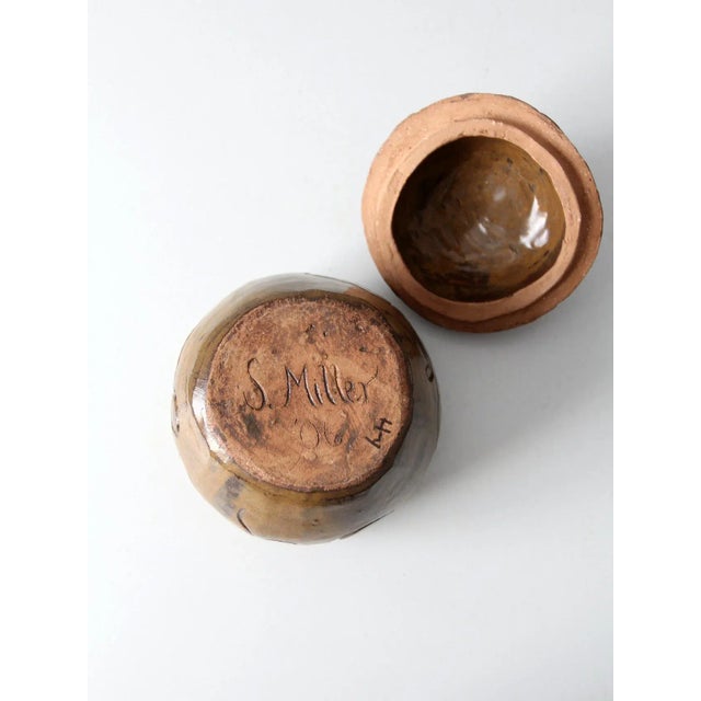 Vintage Studio Pottery Jar For Sale - Image 6 of 10