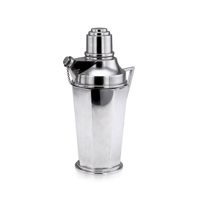 Vintage Art Deco English Silver Cocktail Shaker, 1934 For Sale - Image 16 of 16