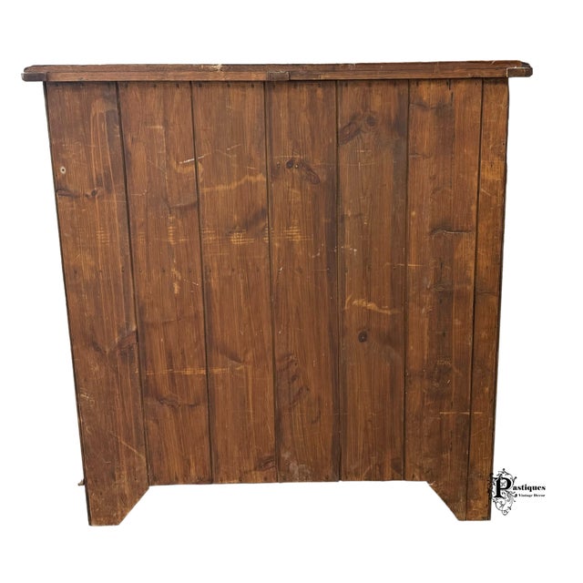 Antique Traditional Colonial Style Walnut Chest of Drawers For Sale - Image 9 of 10