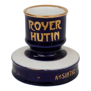 Royer Hutin Porcelain French Cafe Match Striker For Sale
