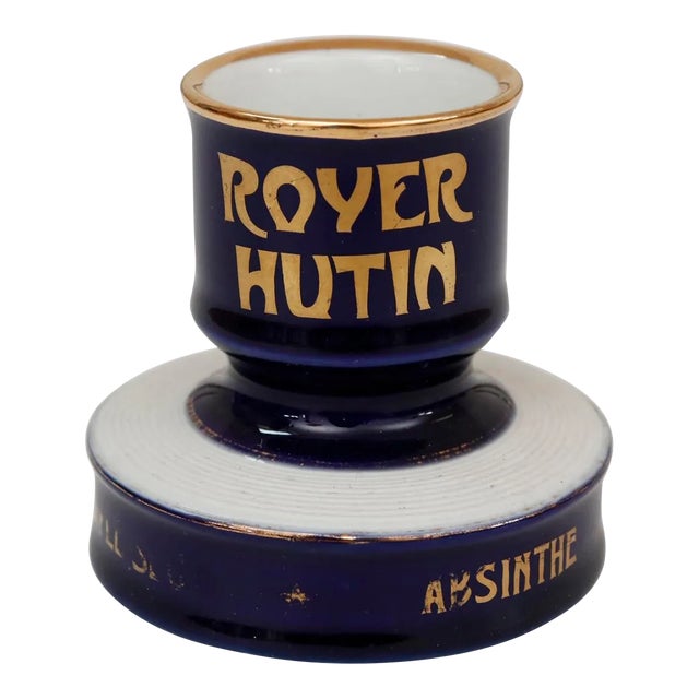 Royer Hutin Porcelain French Cafe Match Striker For Sale