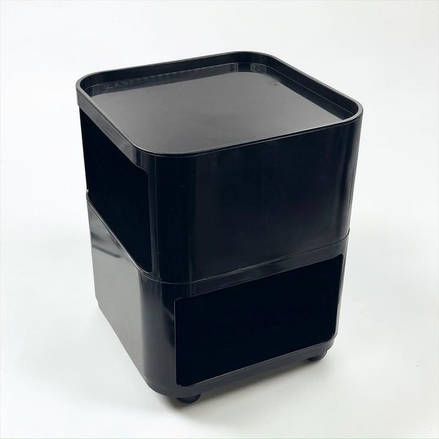 Black Square Kartell Componibili Storage Unit by Anna Castelli Ferrieri, Italy, 1960s For Sale - Image 8 of 18