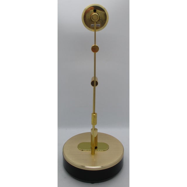 1980s Vintage Seiko Quf103g Pendulum Desk Clock in Articulated