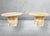 Contemporary Pair of 1970s Italian Travertine Scalloped Edge Pedestal End Tables For Sale - Image 3 of 17