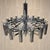 1970s Large Vintage Italian Space Age Chandelier in Chrome by Gaetano Sciolari, 1970s For Sale - Image 5 of 18