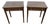 Vintage Pair of Federal Style Inlaid Mahogany Single Drawer Side Tables For Sale