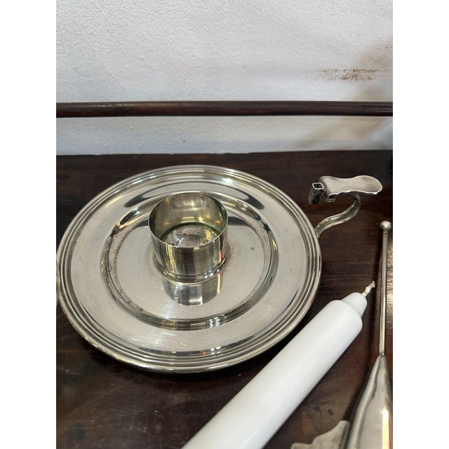Candleholder in 800 Silver by Greggio, 1960s For Sale - Image 12 of 15