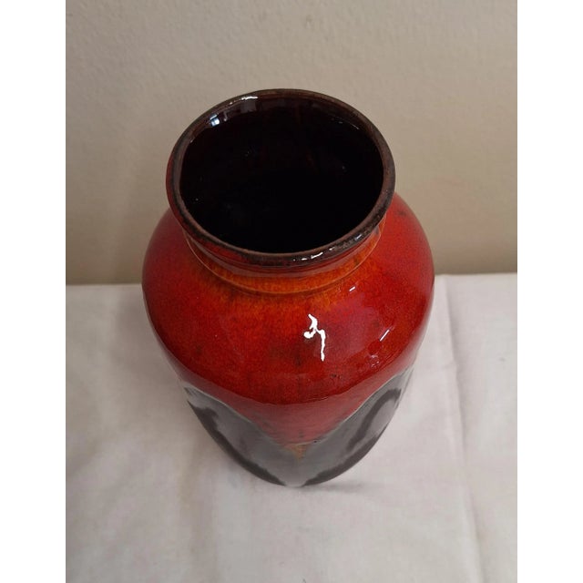 Vintage German Ceramic Vase from Bay-Keramik, 1970s For Sale - Image 3 of 5