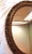 Bronze Vintage Ornate Carved Wood and Gesso Oval Frame With Mirror For Sale - Image 8 of 11