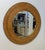 Mid-Century Modern Vintage Round Bamboo Mirror With Wide Frame For Sale - Image 3 of 8