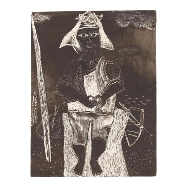 1965 William Gropper Boatman Etching For Sale