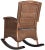 Emma Wicker Rocking Chair in Brown For Sale - Image 4 of 7