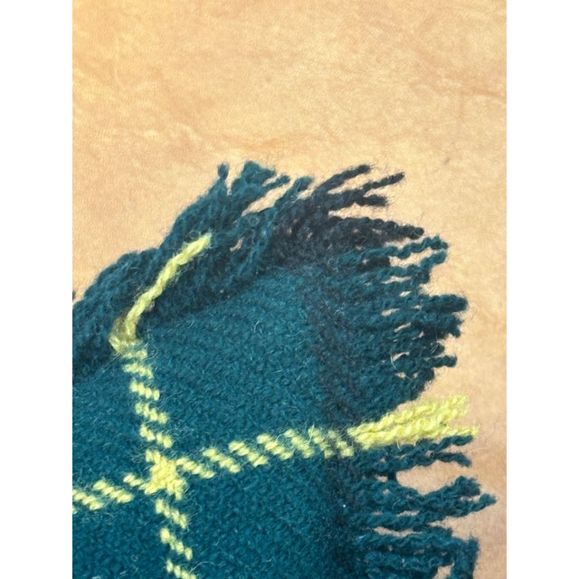 Pair of Vintage Ralph Lauren Wool Tartan Fringed Pillows For Sale - Image 11 of 18