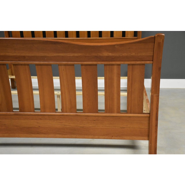 Mid-Century Modern Cherry King Bed by Richardson Brothers For Sale - Image 3 of 11