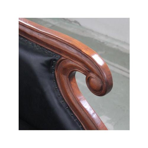 Black Chaise Lounge, 1940s-1950s For Sale - Image 9 of 15